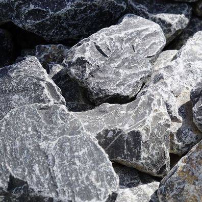 Gabionen Füllmaterial Steine Naturstene Faust groß grau wieß Beeteinfassung