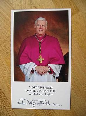 Verstorbener Erzbischof von Regina Daniel J. Bohan - handsigniertes Autogramm!!!