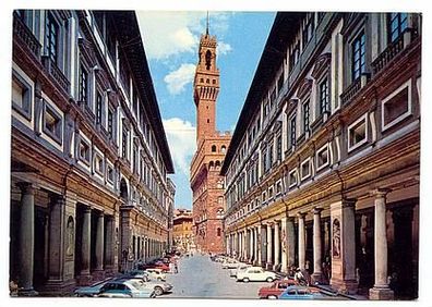 Italien 1973 - Florenz Uffizien e Palazzo Veccio, AK 992 Ansichtskarte Postkarte