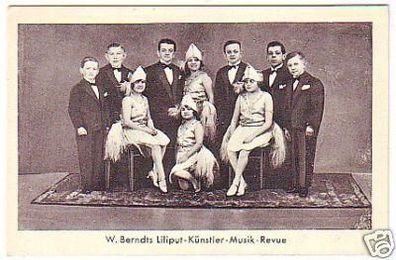 19493 Ak W.Berndts Liliput Künstler Musik Revue um 1930