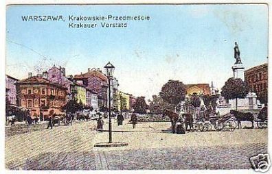 18607 Feldpost Ak Warschau Krakauer Vorstadt 1916