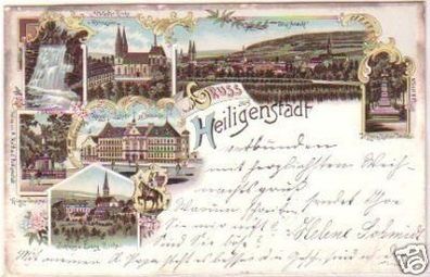 19595 Ak Lithographie Gruss aus Heiligenstadt 1898