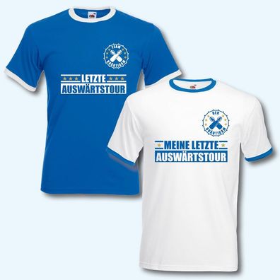 T-Shirt Trikot Retro-Shirt, JGA Auswärtstour, Junggesellenabschied, Fußball