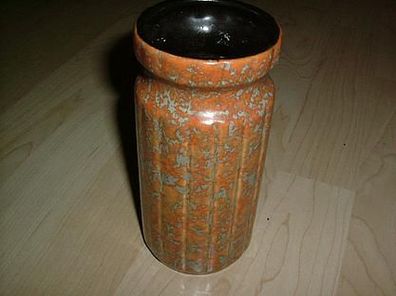kleine ältere gesprenkelte Vase aus Haushaltsauflösung