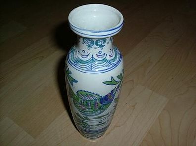 kleine handbemalte Vase aus Haushaltsauflösung