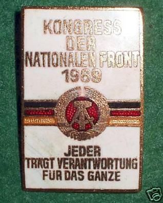 DDR Abzeichen Kongress der nationalen Front 1969