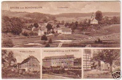 19962 Mehrbild Ak Gruss aus Schönborn 1914