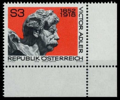 Österreich 1978 Nr 1589 postfrisch ECKE-URE X809886