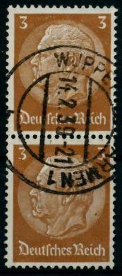 3. REICH 1933 Nr 513 zentrisch gestempelt SENKR PAAR X8672B2