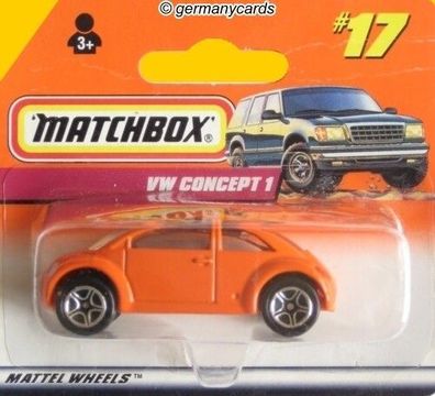 Spielzeugauto Matchbox 1998* Volkswagen Beetle Concept 1