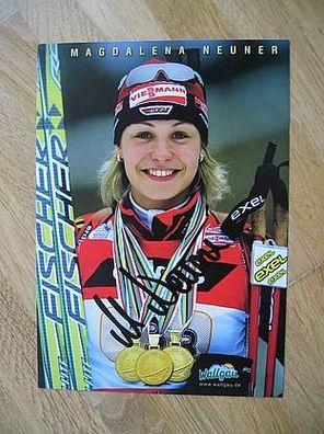 Olympiasiegerin Biathlon Magdalena Neuner - Autogramm!!!