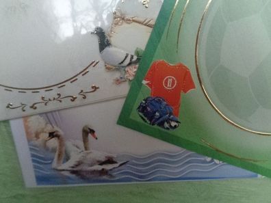 TBZ Prickel-Kartenaufleger Karte Kouvert 14x14 cm Maritim Hochzeit Baby Tiere Hobby