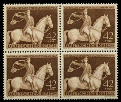 3. REICH 1943 Nr 854 postfrisch Viererblock S612B9A