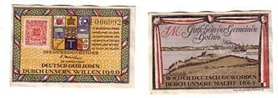 1 Mark Banknoten Notgeld der Gemeinde Holnis 1920