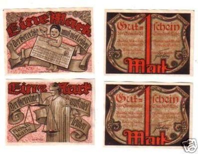 2 Banknoten Notgeld der Gemeinde Tonndorf Lohe 1921