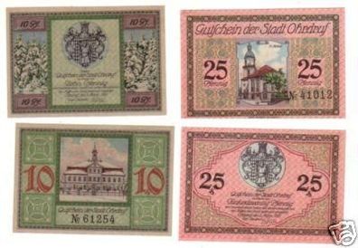 2 Banknoten Notgeld der Stadt Ohrdruf 1921