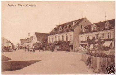 20194 Ak Copitz an der Elbe Hauptplatz 1929