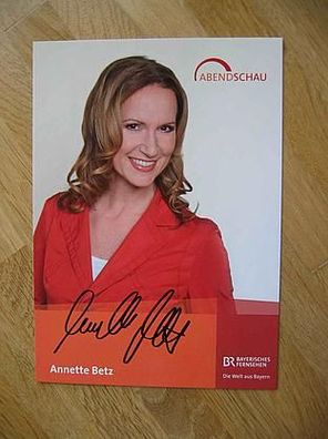 BR Fernsehmoderatorin Annette Betz - hands. Autogramm!