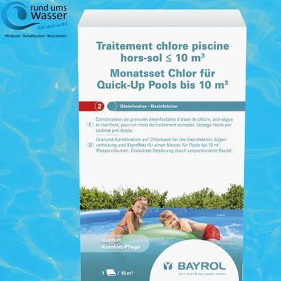 Bayrol Monats-Set Quick Up Pool Chlor 10m³ 0,6kg