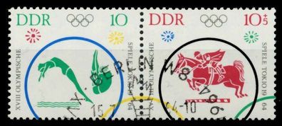 DDR Zusammendruck Nr WZd126 gestempelt WAAGR PAAR X8D52E2