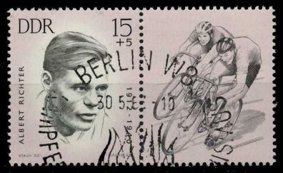 DDR Zusammendruck Nr WZd72 gestempelt WAAGR PAAR X8E70A2