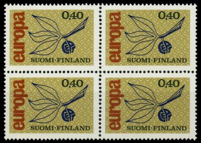 Finnland 1965 Nr 608 postfrisch Viererblock S033592