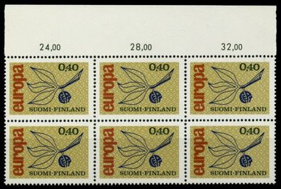 Finnland 1965 Nr 608 postfrisch 6er-BLOCK ORA X91172E