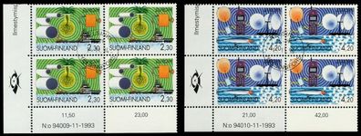 Finnland 1994 Nr 1248-1249 zentrisch gestempelt Viererblock X9118C2