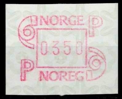 Norwegen ATM Nr ATM3-350 postfrisch X911AEE
