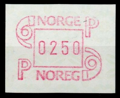 Norwegen ATM Nr ATM3-250 postfrisch X911B5A