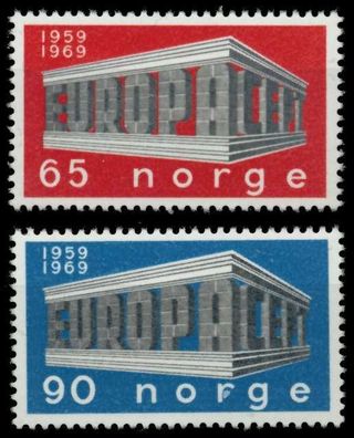 Norwegen 1969 Nr 583-584 postfrisch S036376
