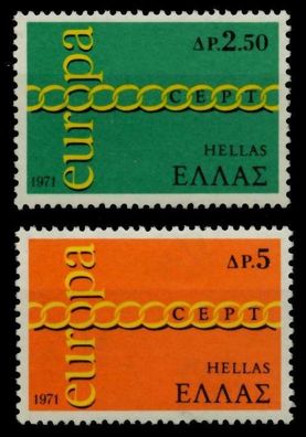 Griechenland 1971 Nr 1074-1075 postfrisch X91E4CE