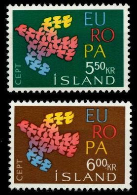 ISLAND 1961 Nr 354-355 postfrisch S03FECA