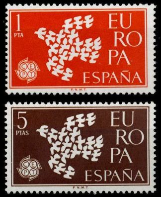 Spanien 1961 Nr 1266-1267 postfrisch S03FEDE