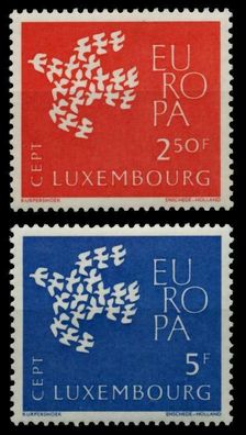 Luxemburg 1961 Nr 647-648 postfrisch S03FEFA