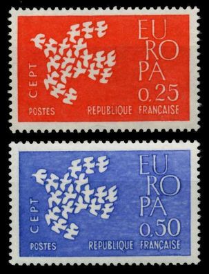 Frankreich 1961 Nr 1363-1364 postfrisch S03FE66