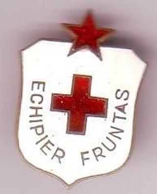 emailliertes Rotes Kreuz Abzeichen "Echipier Fruntas"