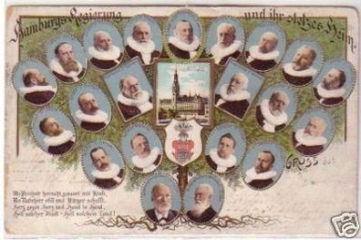 20607 Ak Hamburgs Regierung und ihr stolzes Heim 1903