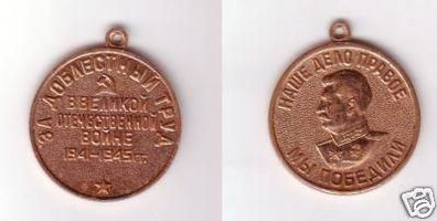 alte Medaille Russland UdSSR Sowjetunion Stalin 1941-45