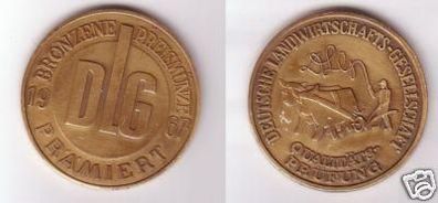 Bronze Medaille Preismünze DLG Qualitätsprüfung 1967