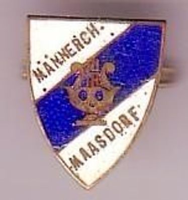 emailiertes Abzeichen Männerchor Maasdorf um 1930