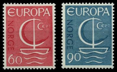 Norwegen 1966 Nr 547-548 postfrisch X9339AA