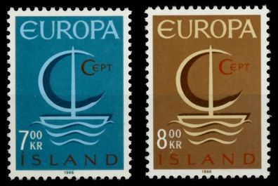 ISLAND 1966 Nr 404-405 postfrisch X9339AE