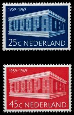 Niederlande 1969 Nr 920-921 postfrisch S0423AA