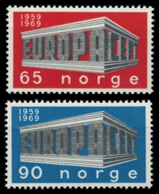 Norwegen 1969 Nr 583-584 postfrisch S0423F6