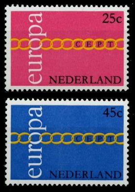 Niederlande 1971 Nr 963-864 postfrisch X933C06
