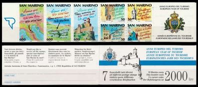 SAN MARINO Markenheftchen Nr MH 2 postfrisch X93D7C2