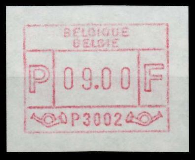 Belgien ATM Nr 1-A3002-09.00F postfrisch X941B92