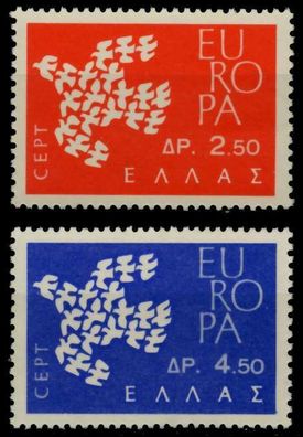 Griechenland 1961 Nr 775-776 postfrisch S04AFCA