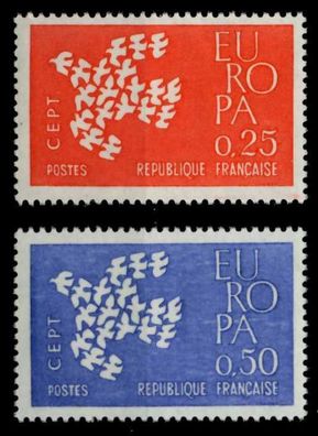 Frankreich 1961 Nr 1363-1364 postfrisch S04B41A
